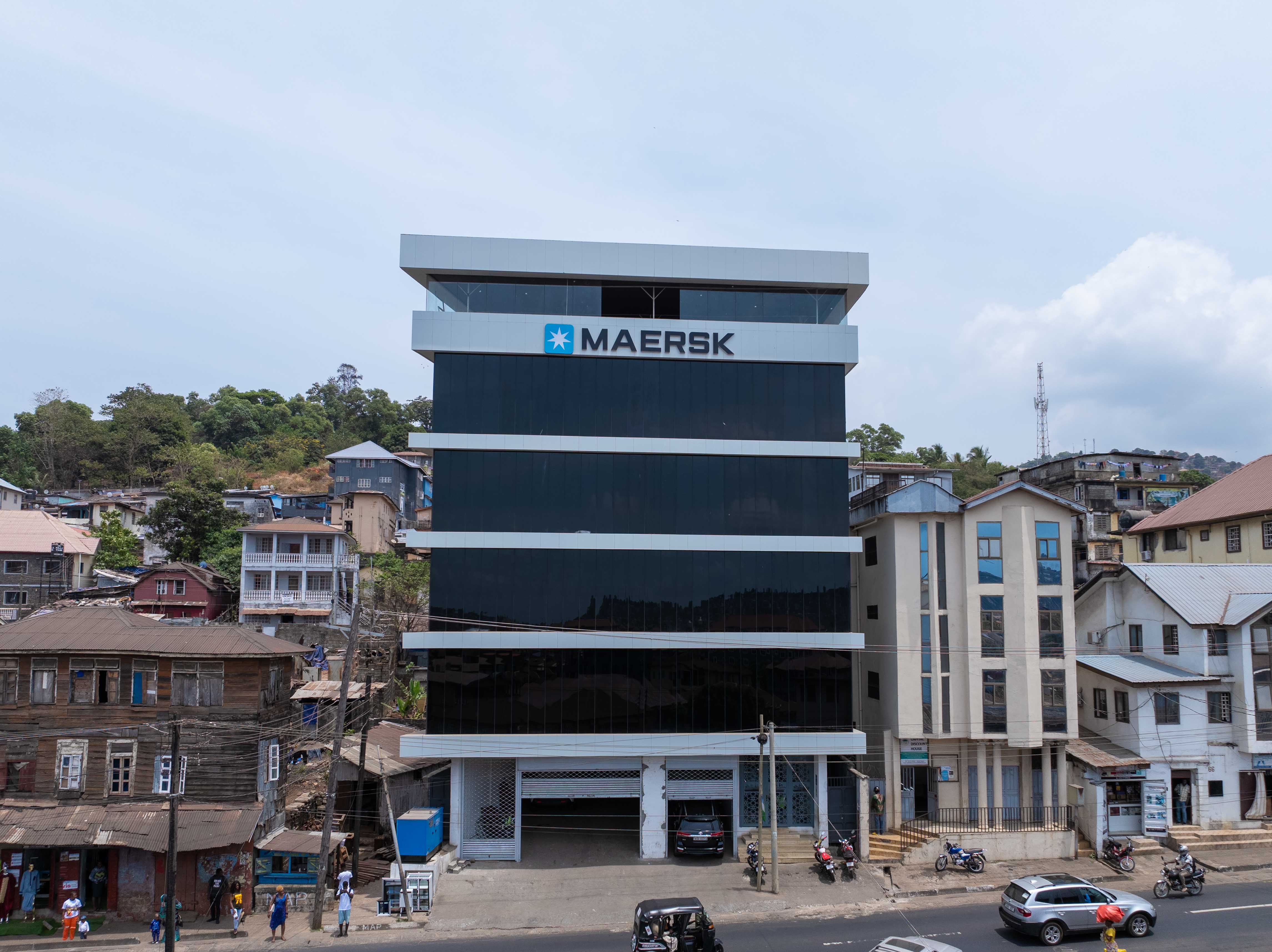 MAERSK Building - Modern commercial office building in Freetown